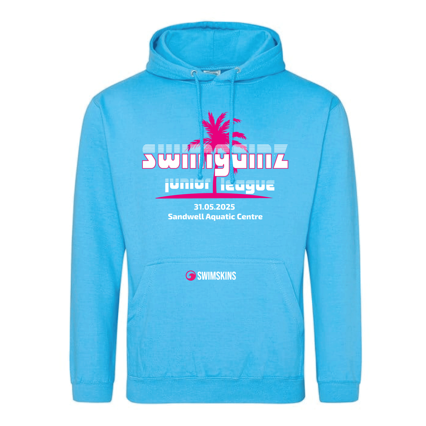Swimgainz League Official 80's themed hoody - Electric Blue
