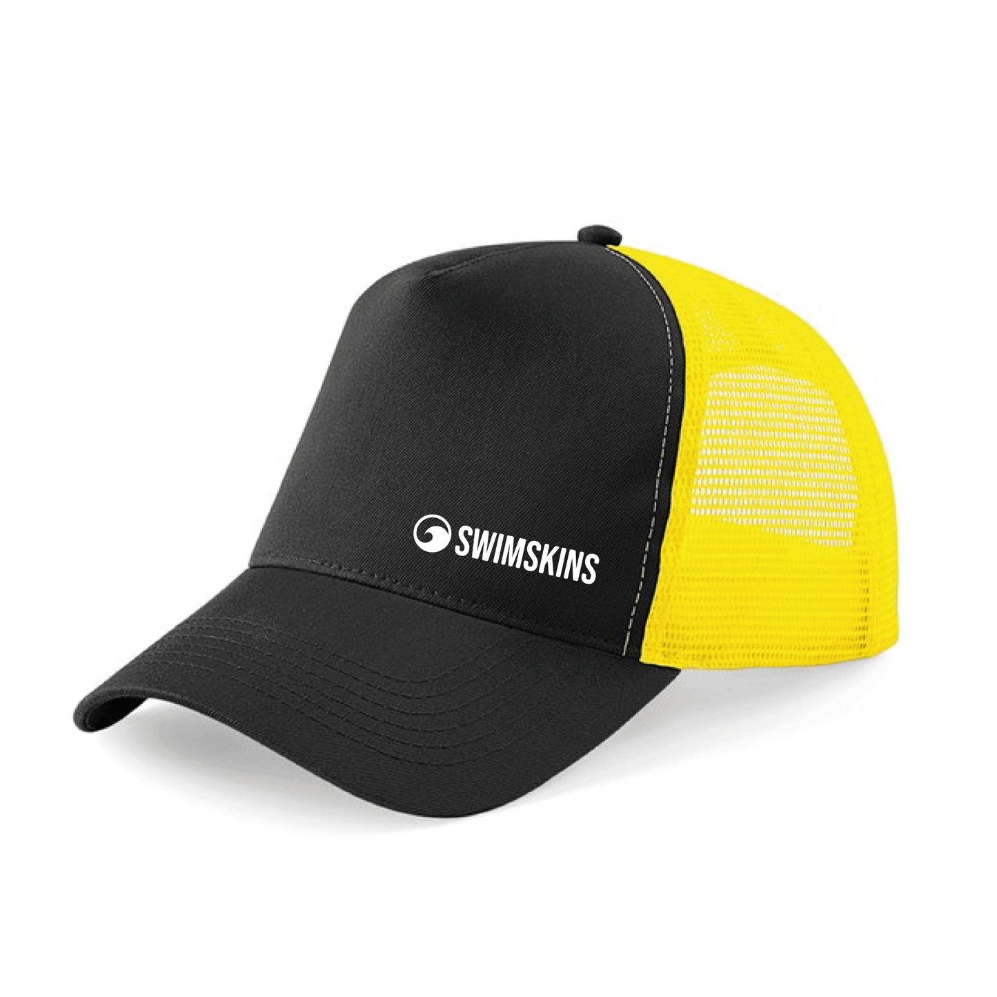 Swim Cap Snapback - Black/Lemon