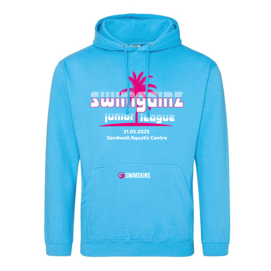 Swimgainz League Official 80's themed hoody - Electric Blue