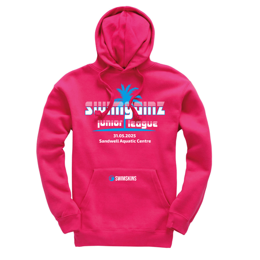 Swimgainz League Official 80's themed hoody - Hot Pink