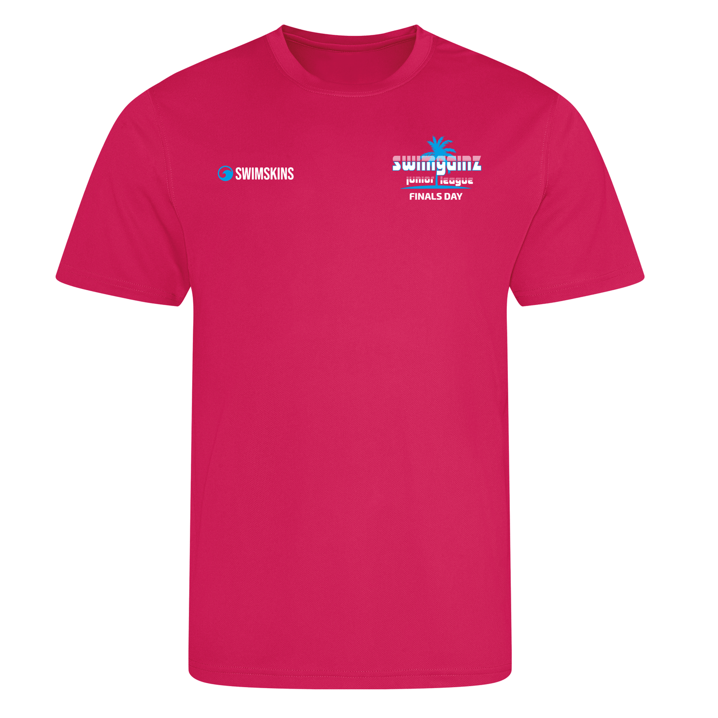 Swimgainz League Final 80's Themed Pool Shirt - Hot Pink 2025