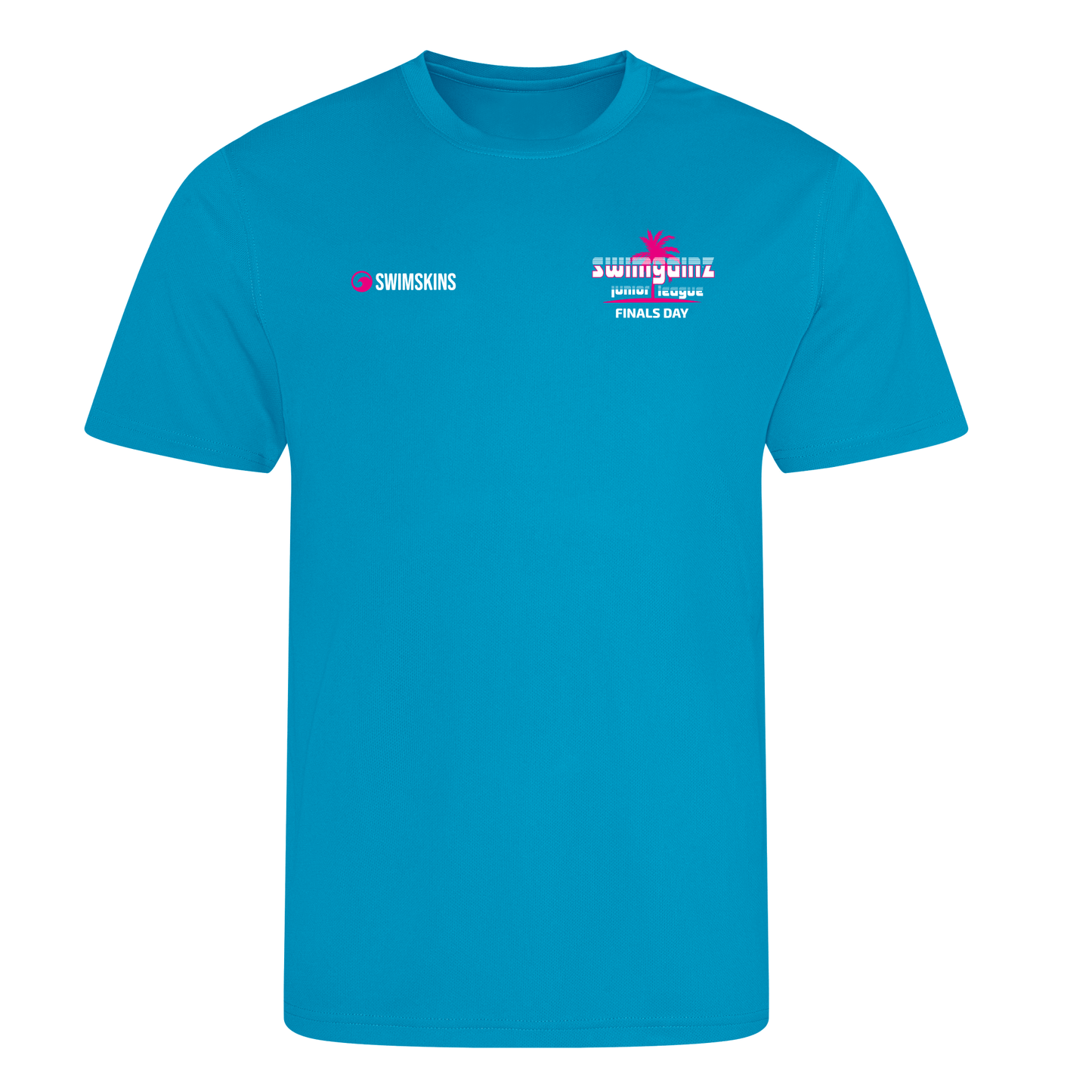 Swimgainz League Final 80's Themed Pool Shirt - Electric Blue 2025
